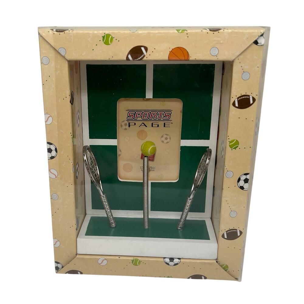New in Box Russ Sports Page 3D Tennis Photo Picture Frame